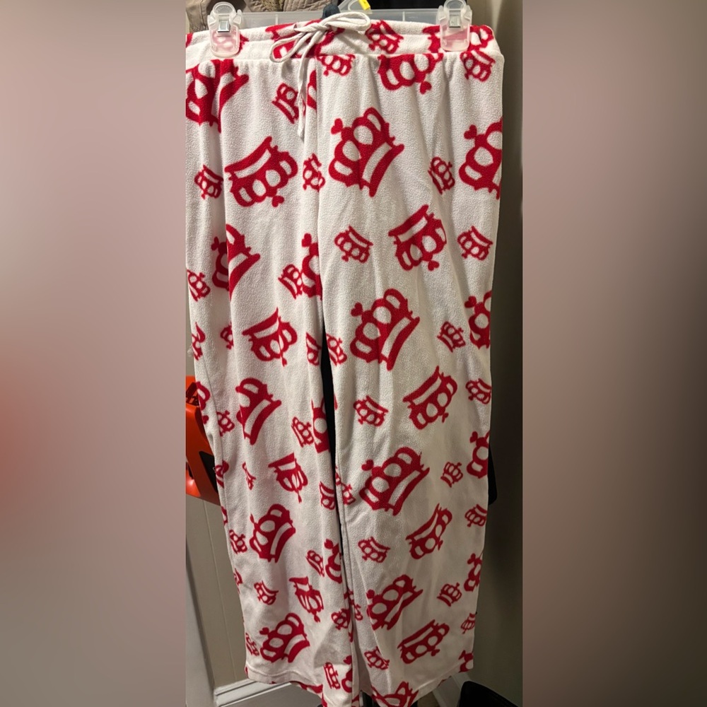 Fleece crown pajama pants large